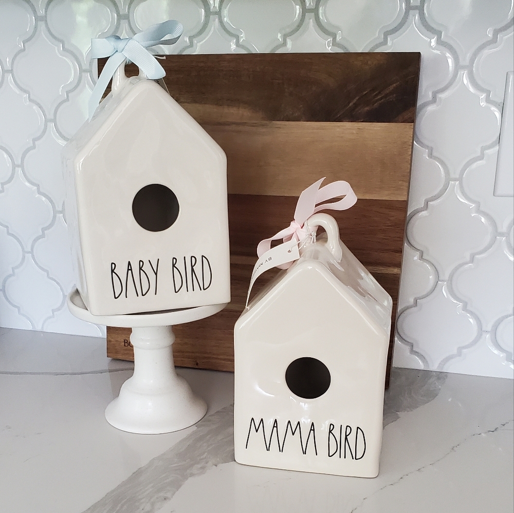 Rae Dunn birdhouse set